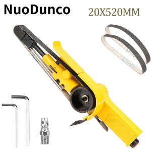 Máy Mài Dây Đai Khí Nén NuoDunco 20x520mm Tốc Độ Cao Dùng Cho Đánh Bóng Kim Loại Gỗ Làm Sạch Cạnh Dụng Cụ Tự Làm Tại Nhà