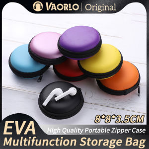 กระเป๋าที่เก็บหูฟังทรงสามเหลี่ยมหลากสี VAORLO กระเป๋าซิปแบบพกพาคุณภาพสูง EVA สำหรับกระเป๋าชุดหูฟัง 9*9*4ซม./8*8*3.5ซม. กระเป๋าขนาดเล็กสำหรับการเดินทาง/อุปกรณ์เสริม/สายข้อมูล/ที่ชาร์จ/แบตสำรอง/อุปกรณ์เสริมอิเล็กทรอนิกส์ คุณภาพสูง EVA