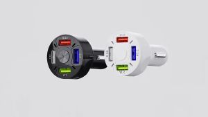 Tẩu Sạc Ô Tô Tẩu Sạc Nhanh Ô Tô 4 Cổng USB (Thêm Cổng Quick Charge 3.0 Sạc Nhanh) - Tiện Lợi