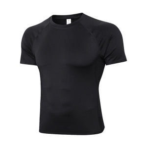Black Zipper Pocket Fitness Pants Mens Gym Sports Tight Pants High Elasticity Breathable Compression Pants Polyester Spandex