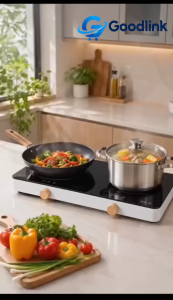 BẾP TỪ ĐÔI MINI Creen CR - IHPMI968MS - 310 | Nấu ăn nhanh tiết kiệm điện. BH chính hãng 12 tháng