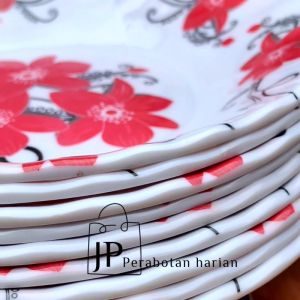 Piring Melamine Bulat Kembang Bintang Fanta Besar 23cm