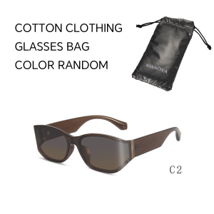 Rianova Curved Nylon Polarized Sunglasses All-In-One Sunglasses for Men and Women Black Fashionable and Simple Design Outdoor Travel Fishing