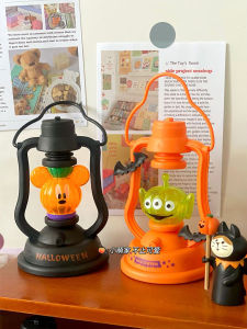 Halloween Luminous Small Lift Pumpkin Lamp Strawberry Bear Dress up Props Three-Eyed Monster Childrens Holiday Gifts Layout Decoration