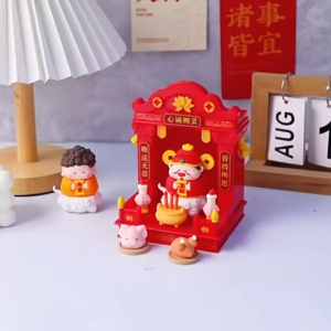 Chinese-Style Mini Shrine Decoration Buddha Shrine Miniature Shrine To Commemorate Departed Pets