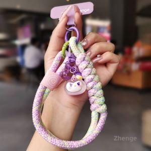 ZHENGEGE | Colorful Woven Two-tone Stylish Creative Phone Lanyard
