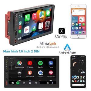 Đầu CD Xe Hơi 7 Inch 2 DIN Máy Nghe Nhạc Đa Phương Tiện MP5 Với CarPlay Android Auto Bluetooth USB FM Hệ Thống Âm Thanh Rảnh Tay Cho Xe Hơi