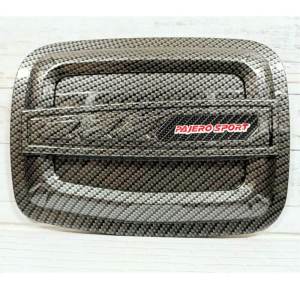 Tank Cover Tutup Tangki Bensin Mobil Pajero Old 2009-2015 Carbon