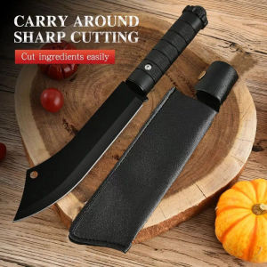 Browning Meat Knife Original Japanese ChefS Knife Forged Fish Head Chop Bone Knife Meat Cleaver Handmade Kitchen Knife Japanese Black Kitchen Knife Meat Cleaver Bone Chopping Knife Multifunction Butcher Chopping Knife Original Fruit Knife Premium