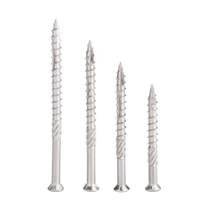 Stainless Steel Self-Tapping Screws KitHigh Strength Self Tapping Screws Wood Screws Flat Head T25 Torx Drive Deck Screws