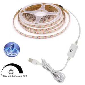 2835 Dải Đèn LED Có Cảm Ứng Mờ 5V Dùng Nguồn USB Linh Hoạt Diode Tape Cho DIY Đèn Nền Gương Cầu Thang Tủ Trang Trí Phòng