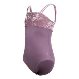 Sansha | Diamond Velvet Ballet Dancewear for Girls with Wide Straps and Open Crotch Design
