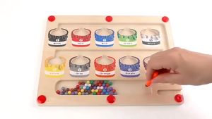 Magnetic Maze For Kids Fine Motor Toys Color Number Maze Montessori Sorting Game Preschool Learning Counting playmy