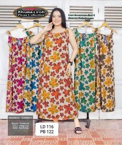 DASTER Yukensi Bunga rayon super adem wanita LD 116