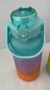Combo 3 Bình Nước Nhắc Nhở Dung Tích 2000ml 800ml và 400ml Nhiều Màu Sắc Tiện Lợi 3 in 1