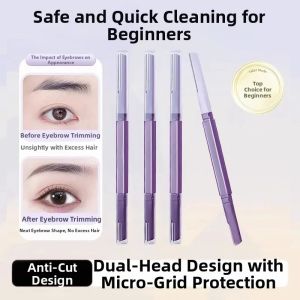 Dual-head Precision Safety Eyebrow Razor Easy-to-use for Beginners