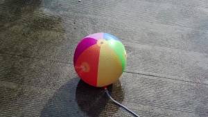 Colorful Outdoor Inflatable Beach Ball Fun Water Spraying Toy for Lawn Games School Activities And Family Fun PVC Material