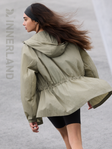 Hooded Drawstring Lightweight Outdoor Sun-Protective Womens Windbreaker