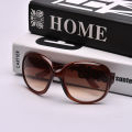 New 2025 round Shape Women's Sunglasses Fashionable Large Frame Personality Stylish Slimming Hilton Resin Lens UV Protection. 