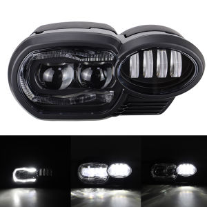 Đèn Pha LED Xe Máy Hi/Low Beam Hình Chữ C Cho BMW K1200R 2005-2009 K1300R - Bộ Đèn Xe Máy 66W