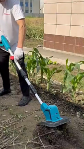 【FULINE】ไมโคร์ทิลเลอร์ เครื่องปลูกสวน มือถือไฟฟ้า โรตารี่ทิลเลอร์เครื่องตัดในครัวเรือน Micro Tiller Garden Cultivator Handheld Electric Rotary Tiller Household Plowing Machine EU