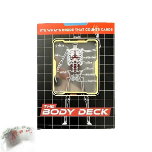 Multi-Purpose Body Transparent Playing Cards The Body Deck Cards Reusable Body Transparent Playing Cards for Card Collectors  ﻿