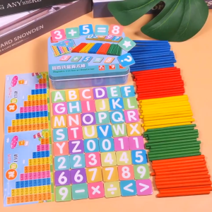 Montessori Magnetic Educational Alphabets & Mathematic Wood Stick Kids Toys | Kayu Matematik & Abjad Mainan Budak Lelaki