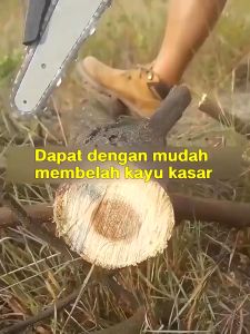 Makita 199V 6 Inch Cordless Wood Cutting Saw dengan 2 Baterai Mini Portable Handheld Electric Saw untuk Rumah Serba Guna Chainsaw