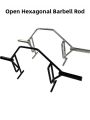 Hexagonal Barbell Bar Opening Black Hard Pull Squat Shrug Professional Olympic Pole Gym Indoor Sports Fitness Equipment. 
