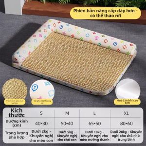 7o | Giường Mèo Làm Mát Có Thể Giặt Dùng Quanh Năm