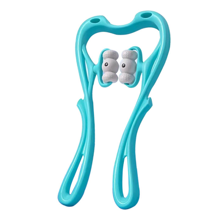 Manual Neck Cervical Spine Massage Roller Device 6 Wheels Home Massage