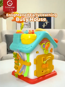 ~Dari KL~ 63in1 Mainan Busy Cube Bayi mainan Sensorik Montessori Baby Montessori Activity Sensory Toy Baby Busy Cube Busy Board Baby Mainan Bayi Puzzle toys kereta