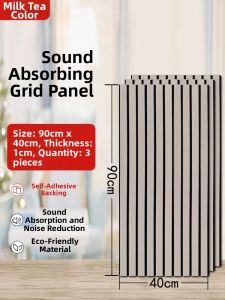 ZHIBA | Sound Absorbing Polyester Wall Panel 3D Decorative Self-adhesive TV Background Wallpaper