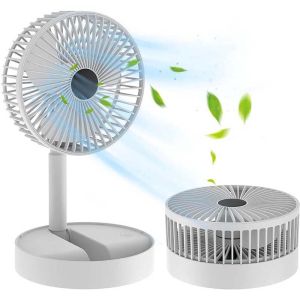Electric Fan Telescopic Folding Small Fan Usb Charging Student Dormitory Office Desktop Mute Big Wind Camping Fan