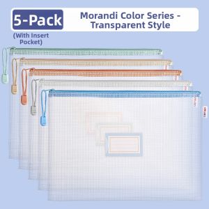 OUKUMAN | Transparent Thick Waterproof Subject Organizing File Bags