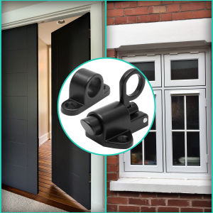 สลัก2ชิ้นปิดเองตัวล็อคประตูสปริงล็อคประตูหน้าต่างระบบรักษาความปลอดภัยอัตโนมัติกลอนประตูสปริงสลักกลอนประตูโหลดสปริงสำหรับประตูหน้าต่างและตู้