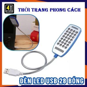 Đèn Led USB 28 Bóng Siêu Sáng Uốn Dẻo Xoay 360 Độ - Đèn USB Dẻo - Đèn Led Đọc Sách Bảo Vệ Mắt Cổng USB  Phụ Kiện Cắm Cổng USB Sạc Dự Phòng Laptop