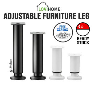 SG Adjustable Furniture Metal Leg 8-42CM - Telescopic Steel Legs Table Cabinet Bed Beam Support Furniture Raiser Riser