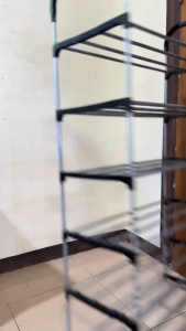 KMS 6-Layer Tier Steel Shoe Rack Simple Multi-layer Adjustable Shoe Racks Cabinet With Saves Space
