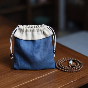 บริสุทธิ์ ผ้าฝ้าย เชือกรูด ถุงปิดผนึกชั้นเดียวกระเป๋าเก็บเครื่องประดับเจ้าของถ้วยถ้วยชาถุงบรรจุภัณฑ์สําหรับงานอดิเรกและเกมเมอร์