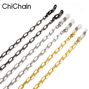 2022 New Trendy Sunglasses Gold Link Chains Gothic For Women Men Mask Glasses Bead Chain Eyeglass Eyewear Lanyard Wholesale
