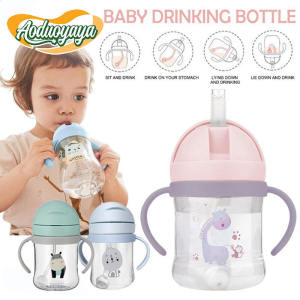 Aoduoyaya Baby Drinking Bottle Portable Feeding Bottle Sippy Cup Leak-proof Drop-proof Children Handle Water Bottle