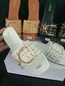 sandal teplek kekinian terbaru azea variasi bross D termurah