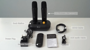 Puremic K3 Karaoke Machine Free Forever millions MTV songs no ads Home Karaoke with 2 mics