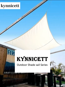 Waterproof Sun Shade Sail UPF50+ UV Block Square Awning Canopy for Patio Backyard Garden Outdoor
