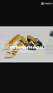 Sandal HAeels Wanita Tali Silang 5cm /Heels Silang RRC