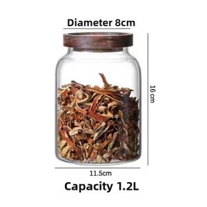 Borosilicate Glass Clear Large Capacity Storage Jar
