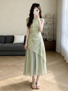 PEIZIXUAN | Summer 2026 New Chinese Green Dress