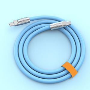120W 10A Super Fast Charging Cable Liquid Silicone PD Type-C 1/1.5/2M C to C Quick Charging Cable for iPhone Xiaomi