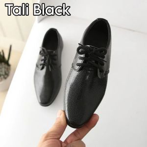 SEPATU PESTA ANAK LAKI PANTOFEL KULIT SINTETIS CROCO LANCIP